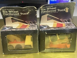 Vintage 1972 Epoch Playthings Wooden Trucks - Picture 1 of 4