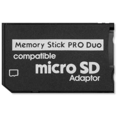 Adattatore Micro Sd/Sd-Hc a Memory Stick Pro Duo per Psp - Immagine 1 di 4