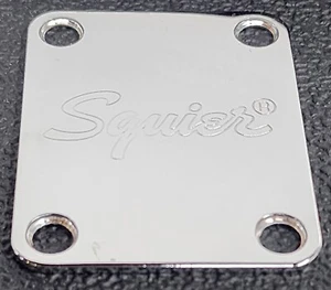 FENDER SQUIER STRATOCASTER / TELECASTER NECK PLATE w/MOUNTING SCREWS #337 - Picture 1 of 9
