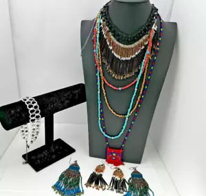 Perlen Modeschmuck Halsketten Armband Ohrringe Perlentasche - Bild 1 von 7