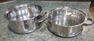 Oneida Immaculate Qt 18/10 Stainless Steel Stock Pot W/ Strainer/ Lid - Picture 1 of 7