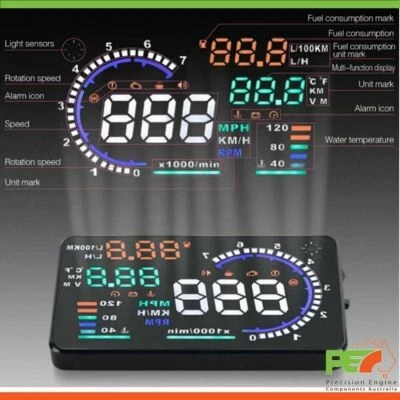A8 5.5" Head Up Display OBD2 Parabrisas Salpicadero Para Porsche 911 Tipo 996 Turbo Foto 1 de 4