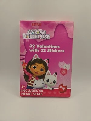Netflix - Casa de muñecas Dreamworks Gabby's - 32 pegatinas - 48 sellos de corazón - NUEVO Foto 1 de 2