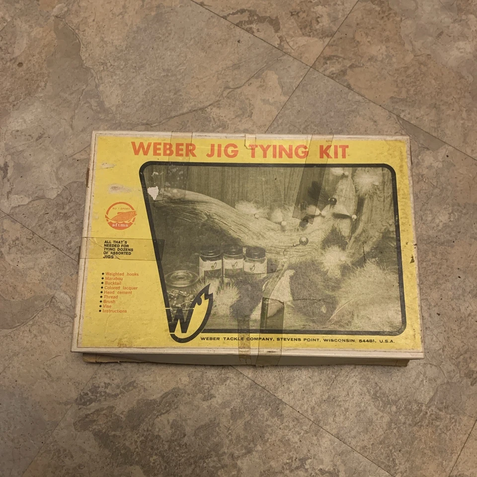Vintage Weber Jig head Fly Tying Kit Boxed  - Image 1 of 4