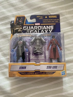 Marvel Guardianes de la Galaxia Ronan y Star-Lord Nuevo 2013 Hasbro Mini Mates Foto 1 de 4