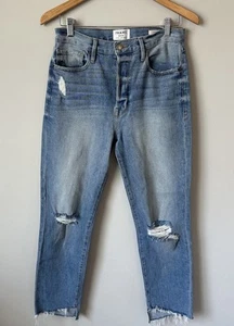 FRAME Le Original Mclane Rips High Rise Straight Distressed Jeans Gr. 27 4 - Bild 1 von 16