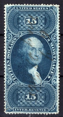 US R97c Used VF $15 Mortgage, blue, 2 SP @ bottom Revenue ZAYIX 0825SB1742 - Image 1 of 2