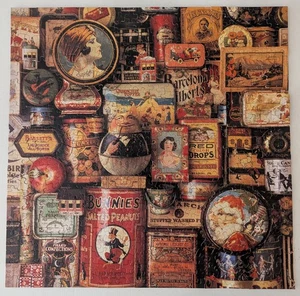 Springbok TINS FROM SIMPLER TIMES 500+ pc Jigsaw Puzzle PZL2097 Complete - Picture 1 of 19