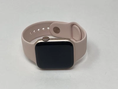 Apple Watch Series 5 44mm Gold Aluminum Case Pink Sand Band GPS Cellular Used - Image 1 of 4
