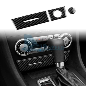 Center Bottom Storage Compartment Black Carbon Fiber Trim For Benz SLK 2004-2010 - Bild 1 von 9