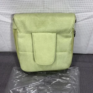 Travelon Vintage Microfiber Cross Body Purse Bag Lime Green Small Travel Pocket - Picture 1 of 24