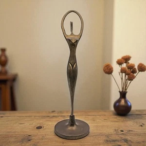 Vintage Brass Modernist Ballerina Dancer Nude Statue Figurine Art Sculputure - Picture 1 of 10