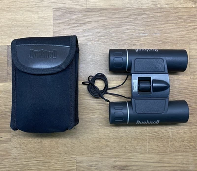 Bushnell 12x25 Compact Binoculars 240FT/1000YDS – Clear Optics – Excellent - Image 1 of 4