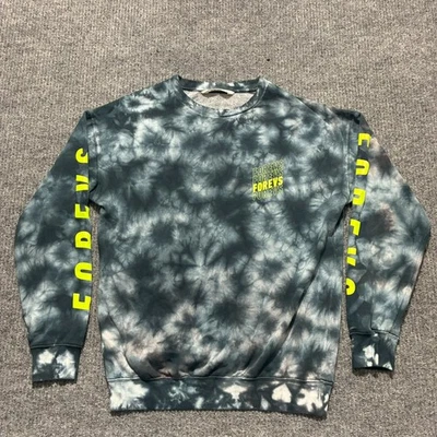 Sudadera Pullover H&M Niños 16/18 Negra Gris Tie-Dye FOREVS Gráfico Cuello Redondo Foto 1 de 4