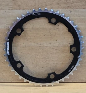 FSA Pro Road Triple Chainring - 42t, 130 BCD, AL., N-10, Blk. NIB. No Returns - Picture 1 of 8
