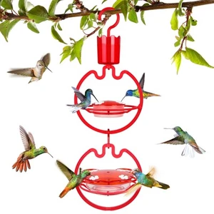 ORIENTOOLS Hummingbird Feeders for Outdoors Hanging 13oz Plastic Humming Bird... - Picture 1 of 9