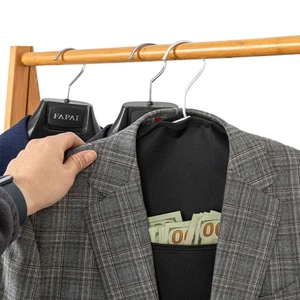 Hanger Diversion Safe By Stash-it Hidden Pocket Safe Fits Under Hanging Clothes - Picture 1 of 7