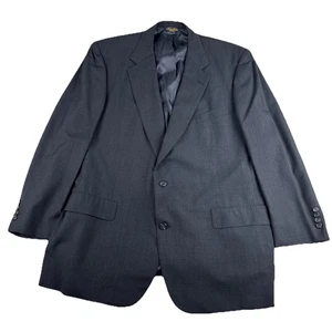 Vintage Brooks Brothers Makers dunkel bläulich grau Herren Blazer Sport Mantel 50 L Wolle - Bild 1 von 13