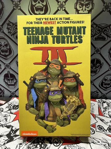 SDCC 2023 NECA EXCLUSIVE TMNT 3 SAMURAI TURTLES IN HAND READY Cover
