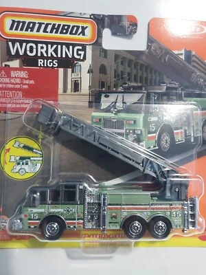 2024 MATCHBOX Working Rigs Pierce Velocity Aerial Platform Fire Truck #15 - Image 1 of 4