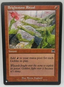 MTG Brightstone Ritual The List - Assalto 191/350 Regolare - Foto 1 di 1