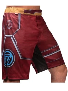 Hayabusa Marvel Hero Elite Fight Shorts Iron Man Size Large Stark Tech New - Picture 1 of 6