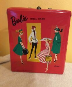 Vintage Red Barbie Doll Case 1961, Mattel.