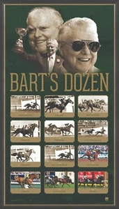 BART CUMMINGS LIMITED EDITION BARTS DOZEN MELBOURNE CUP OFFICIAL FRAMED PRINT - Picture 1 of 1