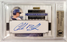 2008 RAZOR SIGNATURES CHARLIE BLACKMON AUTO SIGNED CARD BECKETT AUTHENTIC