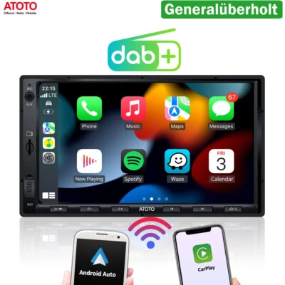 ATOTO F7XE 7" Doppio DIN Integrato DAB+ /DAB Autoradio GPS CarPlay&Android Auto - Immagine 1 di 4