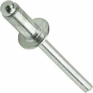 Rivetti Pop Alluminio 3/32" x 1/4" Testa Cupola Cieca 3-4 Gap .126-.250 Qtà 100 - Foto 1 di 4