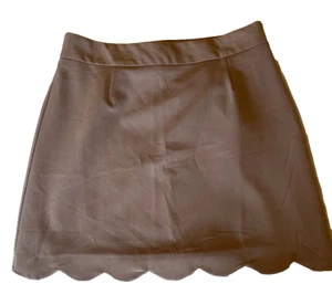 A-Line Mini Skirt with Scallop Hem size 10 - Picture 1 of 6