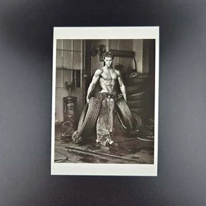 Fred with Tires Los Angeles 1984 - Vintage Fotofolio Postcard - Herb Ritts - Picture 1 of 2