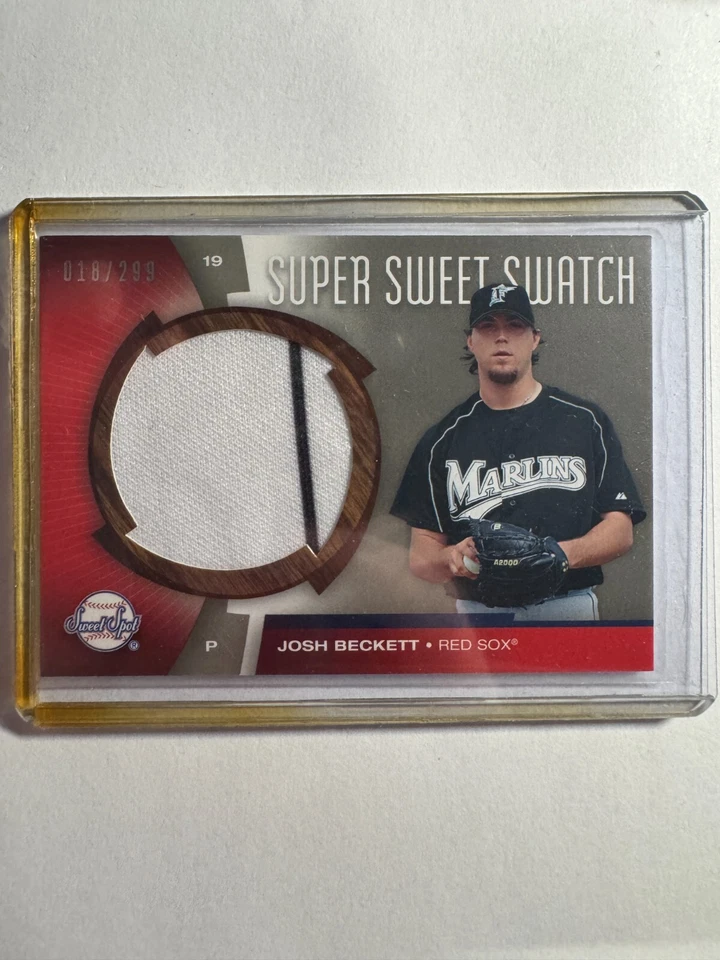 K249,438 - 2006 Sweet Spot Super Sweet Swatch #SWBE Josh Beckett Jersey #/299 - Image 1 of 1