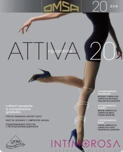 Collant riposante Omsa attiva 20 den compressione graduata 5 paia