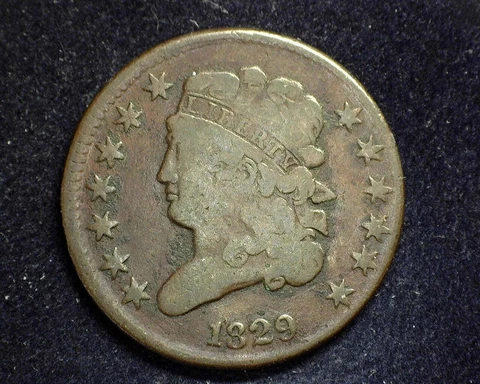 HS&C: 1829 Classic Head Half Cent VG - US Coin Cover