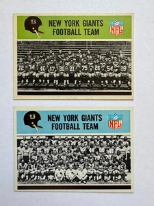 1965-66 Philadelphia New York Giants Team Card Lot - 2 Karten (schönes Lot!) - Bild 1 von 2