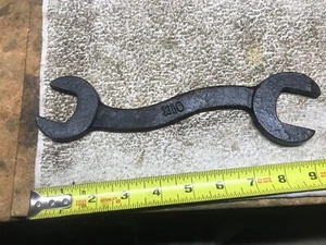 VINTAGE S SHAPED DOUBLE OPEN END WRENCH, MARKED X1 ; 1-5-1/16, 1-1/4, ~9" Length - Picture 1 of 5