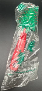 1994 Avon Folding Hair Brush Christmas Tree Shape Vintage Purse Kids Gift NEW - Picture 1 of 5