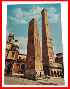 AK Bologna zwei Türme 1950er Jahre unbespielt Farbpostkarte 2 - Bild 1 von 2
