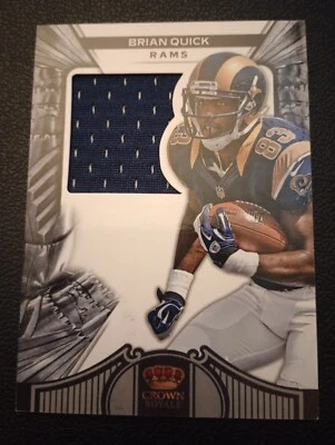 2012 Crown Royale Brian Quick JERSEY Rams /299 - Image 1 of 2