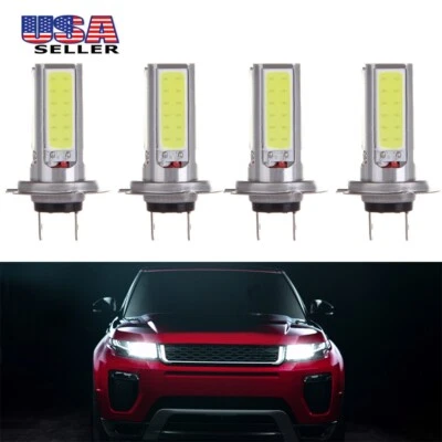 4x Ultra White Driving Lamp 6000K 6000LM H7 COB LED SMD vehicle Fog Light - Image 1 of 4