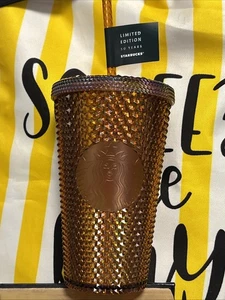 Starbucks Honeycomb Studded Tumbler | Neu | 50 Year Anniversary | 16oz | Gold - Bild 1 von 5