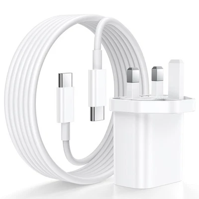 Fast Charger for Apple iPad 11th Gen 2025 A16 USB-C For iPhone 17 16 15  Samsung - Image 1 of 4