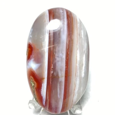 63 g Natural Rojo Copo de Nieve Flor Ágata Cristal Reiki Palma Piedra Curativa X726 Foto 1 de 4