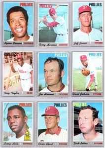 Lote del equipo Topps Philadelphia Phillies de 1970 (10 tarjetas, EX) - Imagen 1 de 4