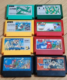 Fc Chuo Junior High School 6 Famicom 8-Piece Set Dragon Quest Ii Iii Super Mario