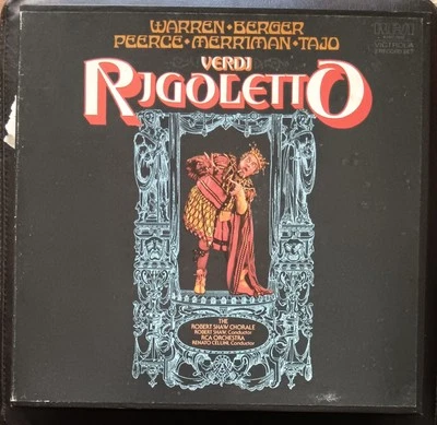 Renato Cellini  - Verdi's Rigoletto - box set 2 x LPs excellent, libretto - Image 1 of 4