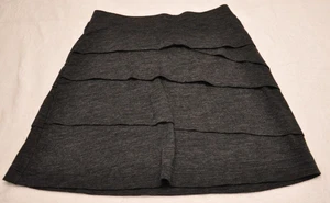 Prana Skirt Womens Extra Small Gray Layered Ruffle Pull On Casual Stretch XS - Picture 1 of 6