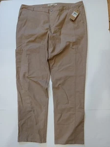 NWT Woolrich Vista Straight Pants Womens 18 Khaki Chino Workwear Chore Outdoor - Picture 1 of 8